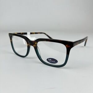 M America Vanburen Brown Green Tortoise Eyeglasses Frames 54-19-150 NWT‎